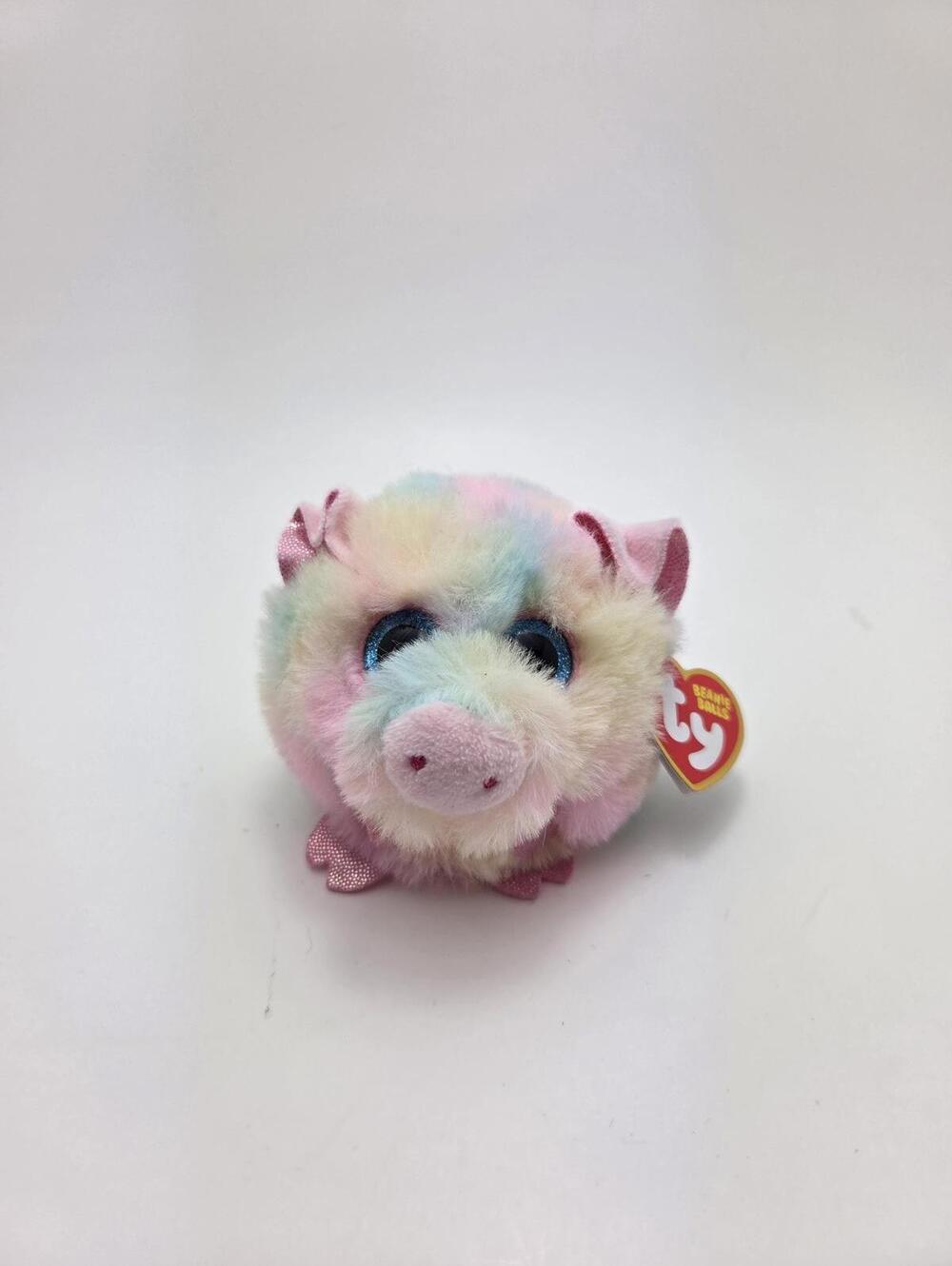 Ty Beanie Balls “Pigcasso” the Pig Plush Stuffed Animal (Small 3 inch)